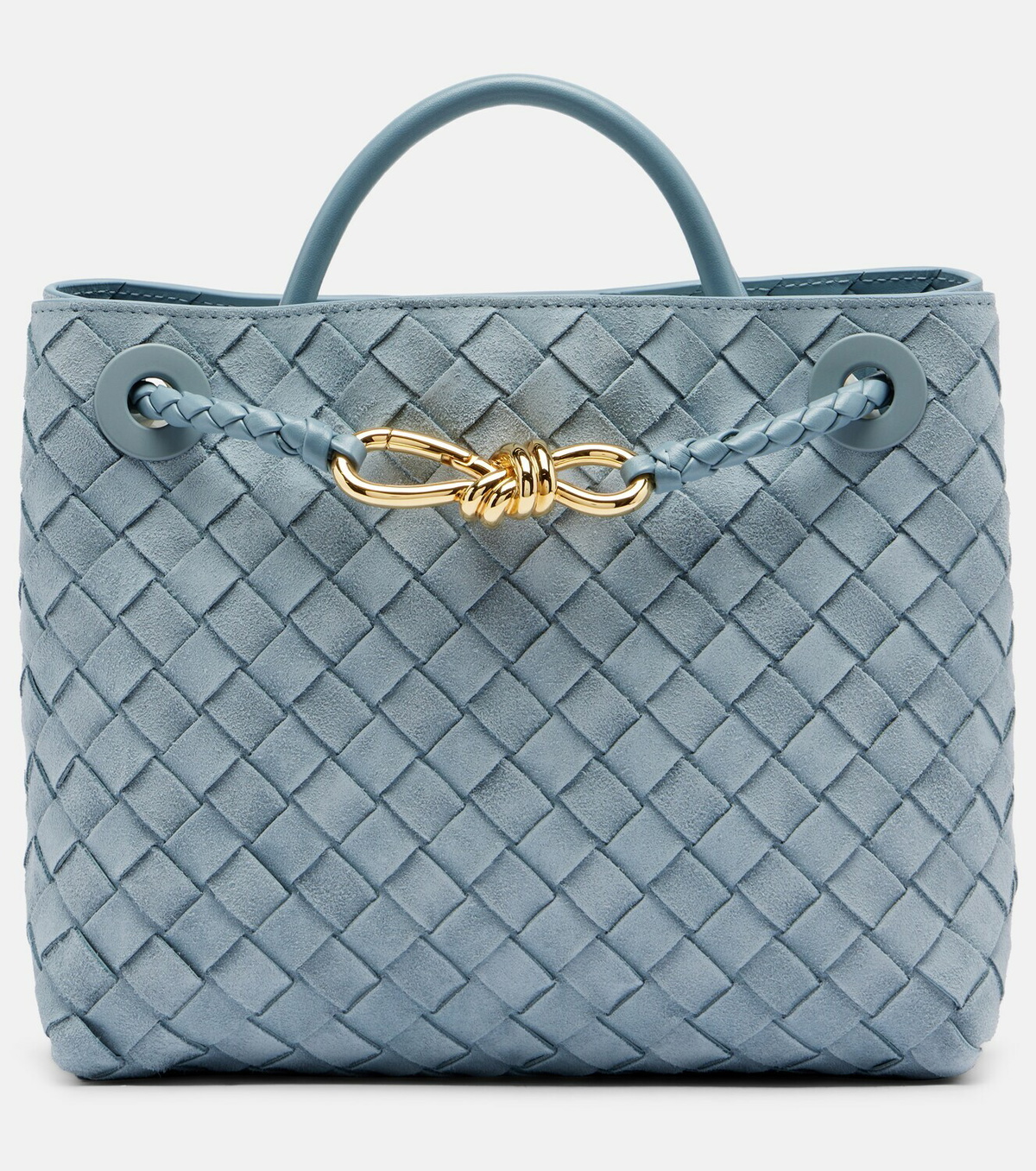 Bottega Veneta Andiamo Small suede top-handle bag