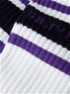 Wacko Maria - Type-2 Striped Logo-Jacquard Cotton-Blend Socks