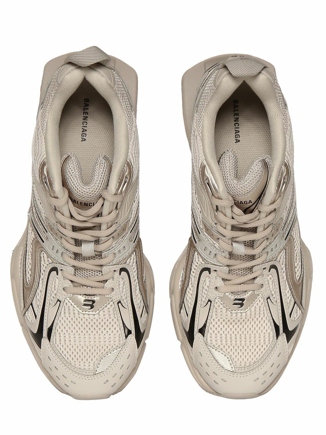 BALENCIAGA - X-pander Mesh & Faux Leather Sneakers