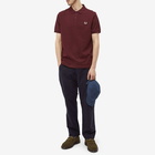 Fred Perry Men's Authentic Plain Polo Shirt in Oxblood