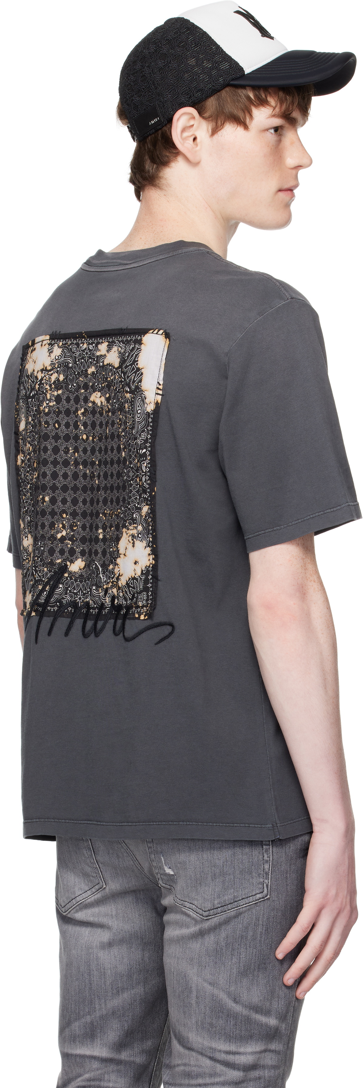 関税送料込み■Amiri■Bleached bandana patch t-shirt AMIRI Bleached Bandana Patch T-shirt Amiri
