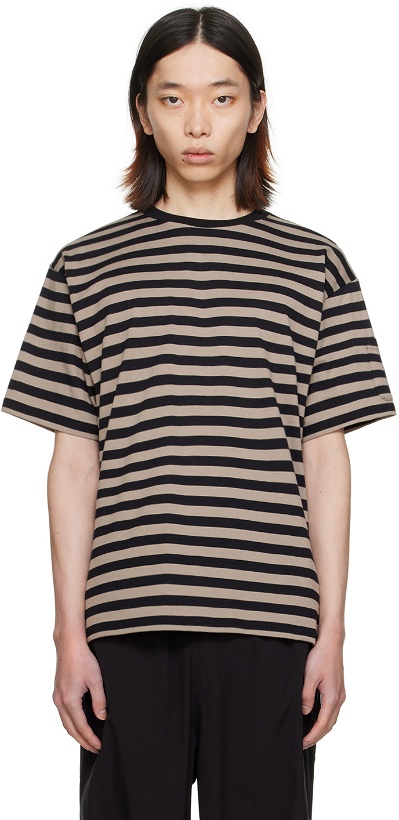 Photo: NEEDLES Black & Gray Stripe T-Shirt
