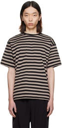 NEEDLES Black & Gray Stripe T-Shirt
