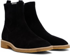 Represent Black Crepe Chelsea Boots