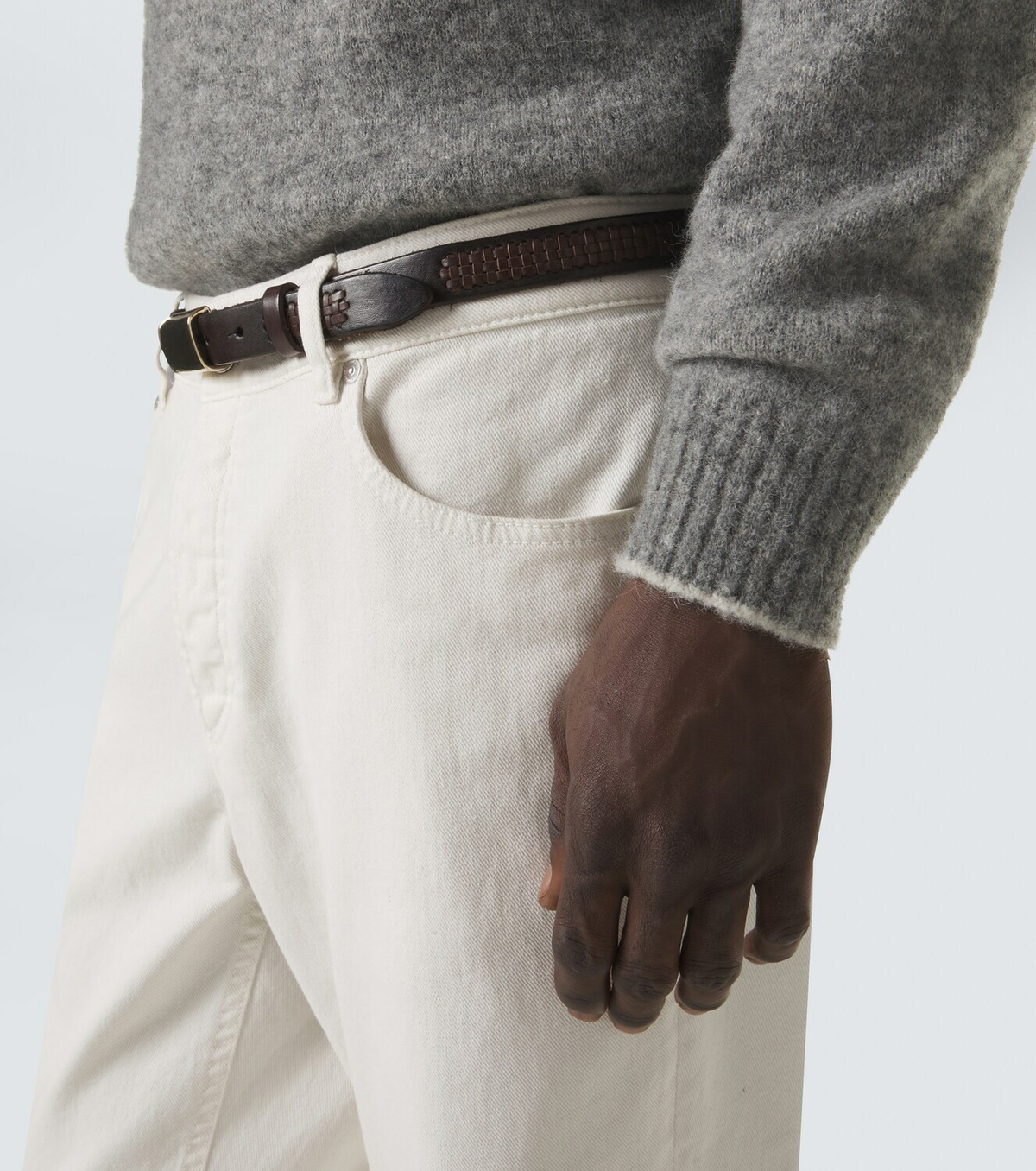 Brunello Cucinelli Alpaca, cashmere, and wool-blend sweater