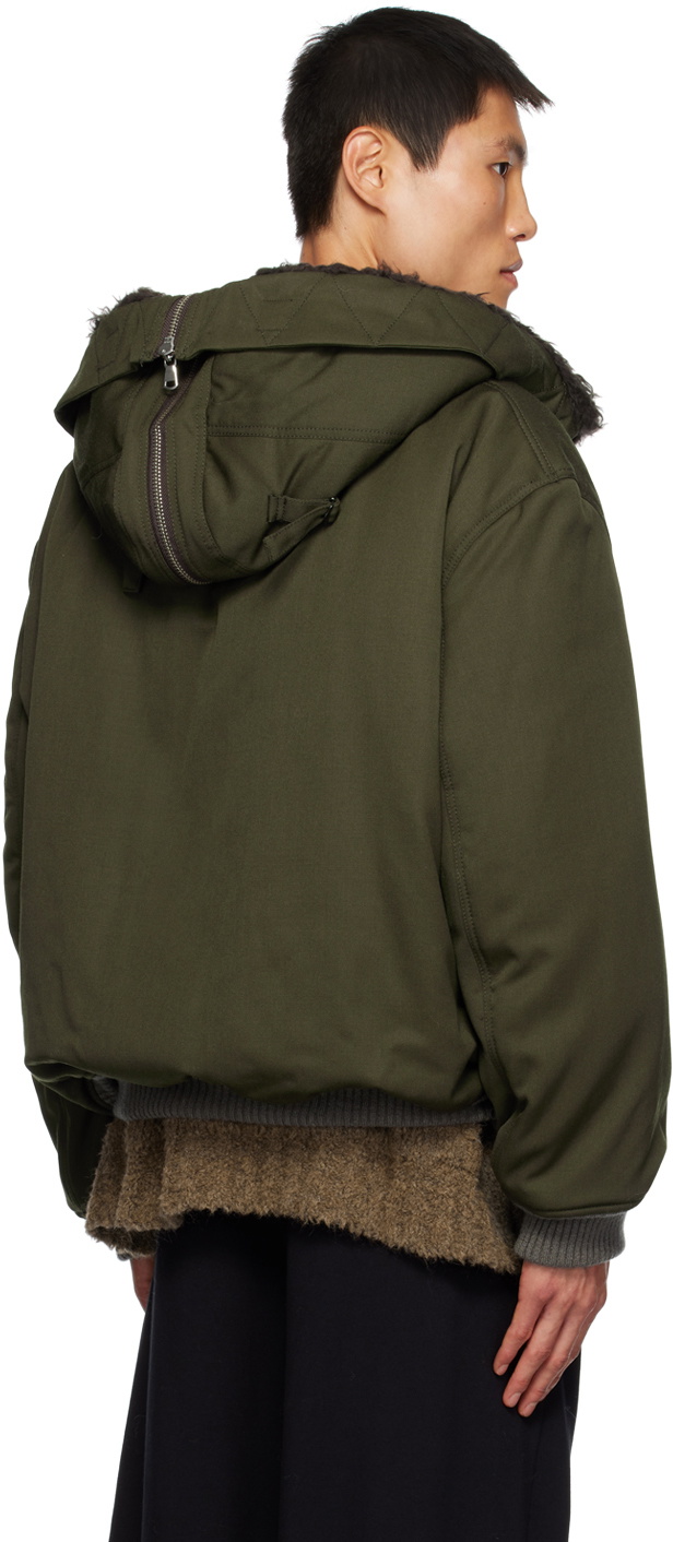 Magliano Green Hooded Bomber Jacket Magliano