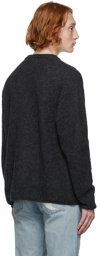 John Elliott Black Wool Powder Sweater