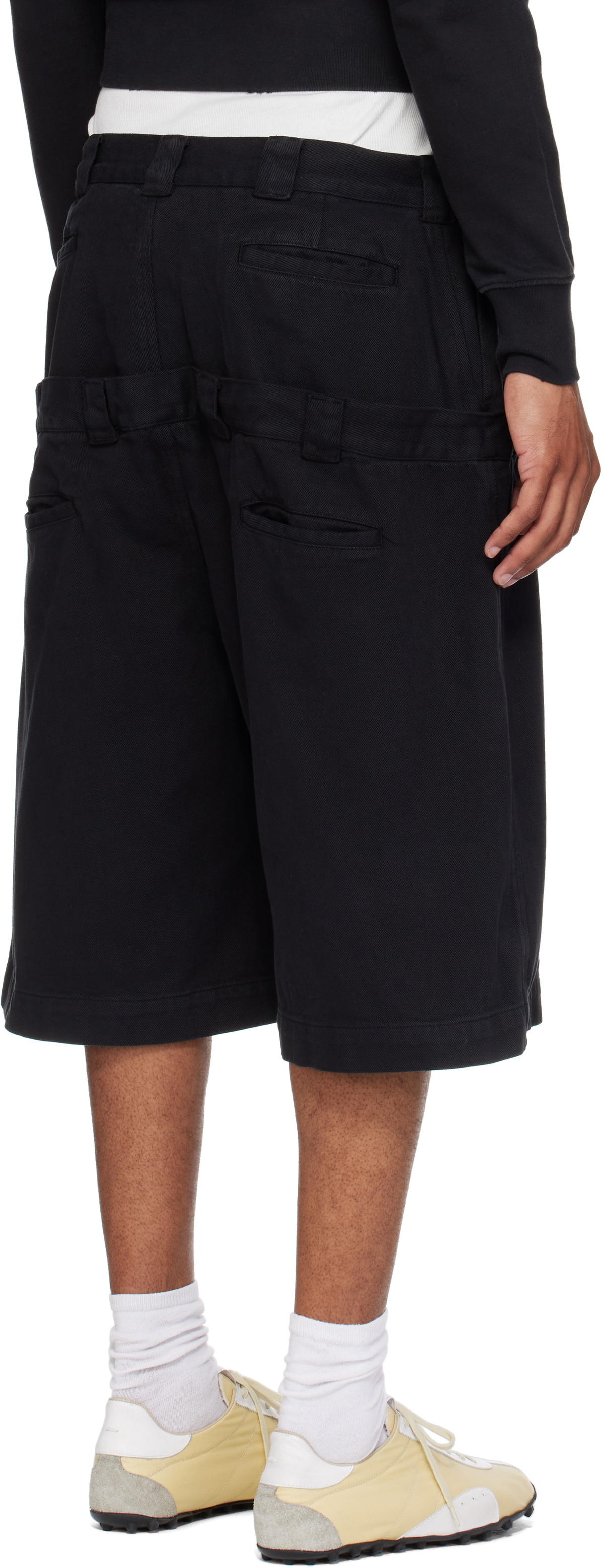 ABRA SSENSE Exclusive Black Double Shorts