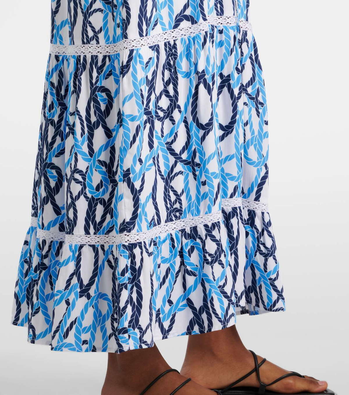 Melissa Odabash Eclipse printed off-shoulder midi dress