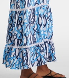 Melissa Odabash Eclipse printed off-shoulder midi dress