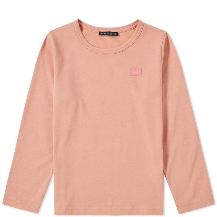 Photo: Acne Studios Mini Long Sleeve Nash Face Tee Pink