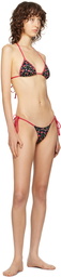 Frankies Bikinis Black & Red Divine Bikini Bottom