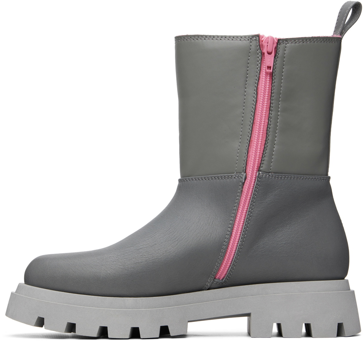 Marni Big Kids Gray Low Boots