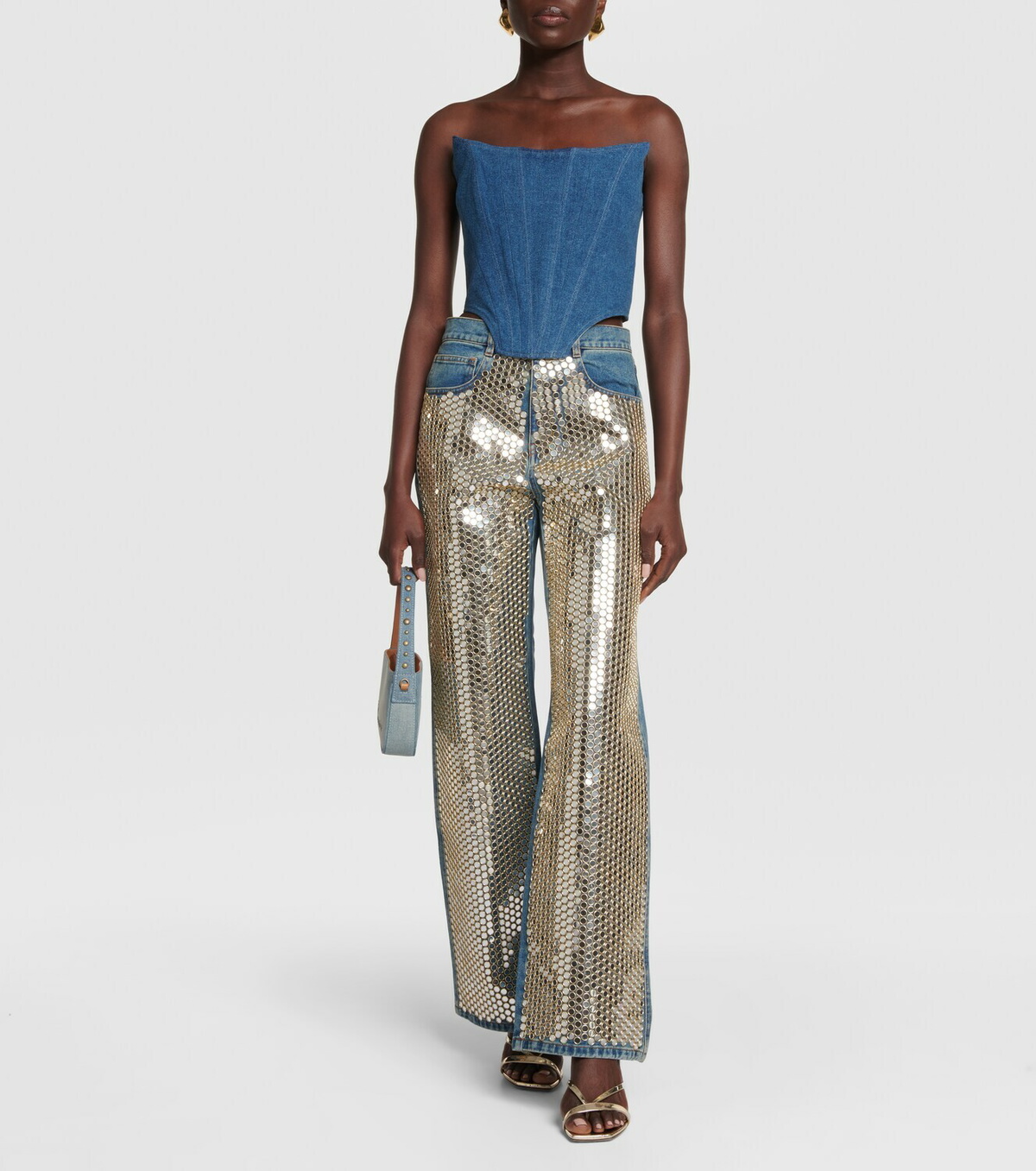 Giuseppe di Morabito High-rise embellished jeans