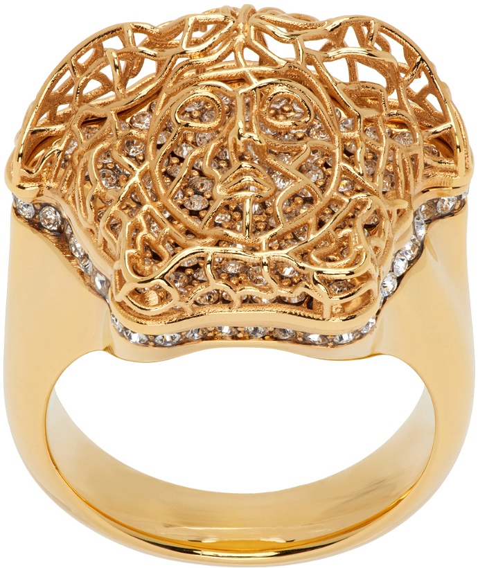 Photo: Versace Gold Crystal Ring