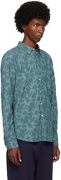 PS by Paul Smith Blue Patterned Shirt