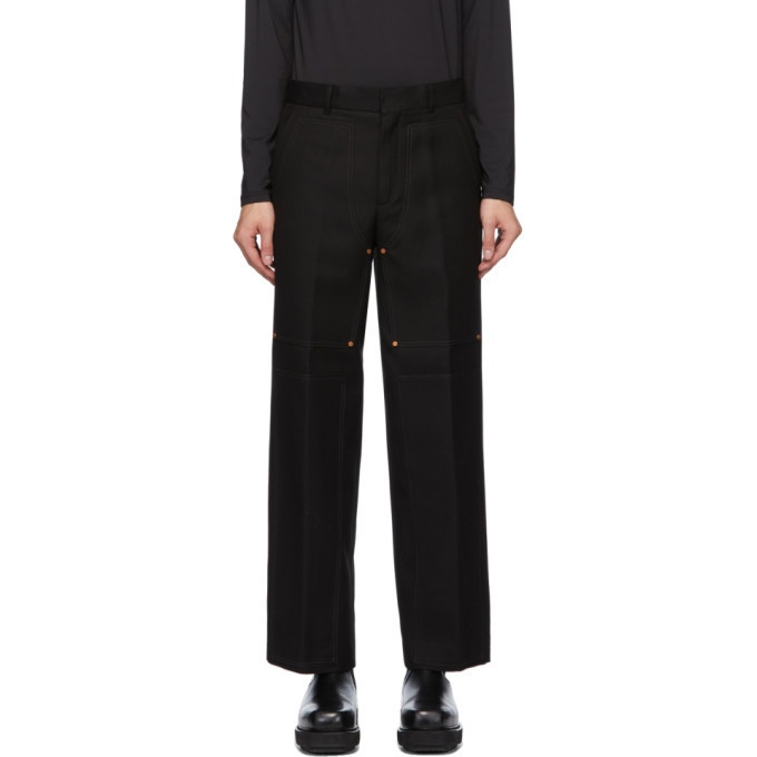 Photo: Andersson Bell Black Double Knee Wide Trousers