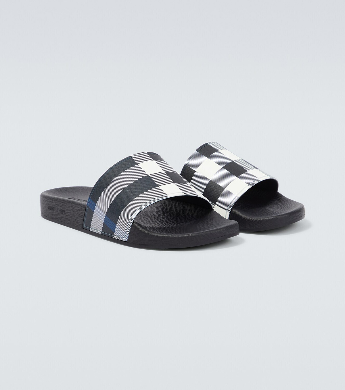 Burberry Furley checked slides