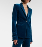 Rabanne Cotton-blend velvet and satin blazer