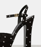 Dolce&Gabbana Satin platform sandals