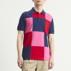 Comme des Garçons SHIRT Men's x Fred Perry Patchwork Polo in Navy X Mix