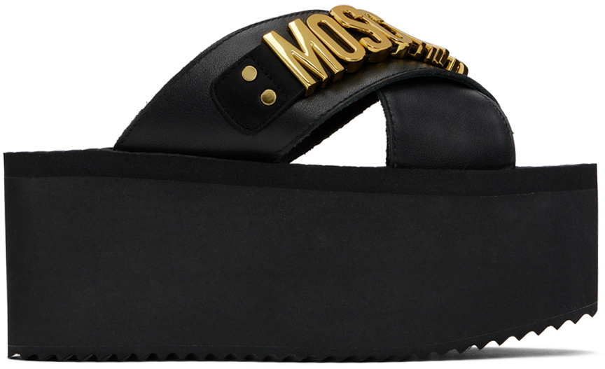 Moschino best sale wedge sandals