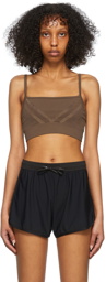 Filippa K Brown Nylon Sport Bra