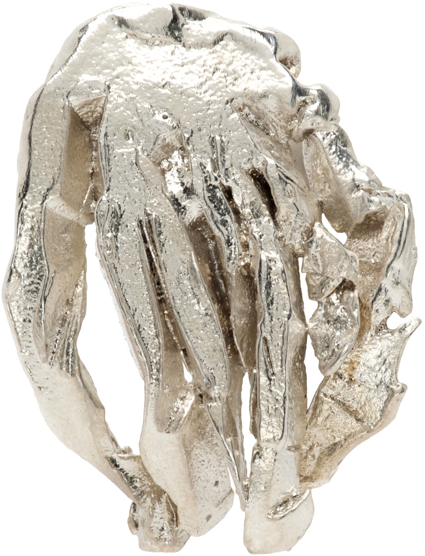 Serapis SSENSE Exclusive Silver Manok Apoy Earring