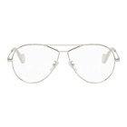 Loewe Silver Aviator Glasses