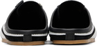 Dries Van Noten Black Suede Sneaker Mule Loafers