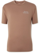 Satisfy - Auralite Printed Jersey T-Shirt - Brown