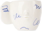 Rami Kim Studio White & Blue Scribble Espresso Cup