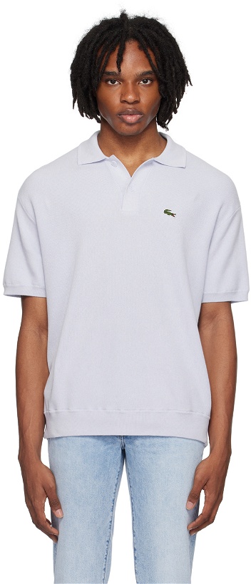 Photo: Lacoste Blue Relaxed-Fit Polo