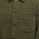 Universal Works Men's Rug Stripe Field Jacket in Olive