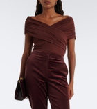 SIR Off-shoulder mesh bodysuit