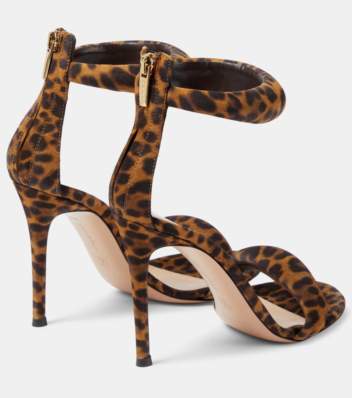 Rossi Bijoux Sandals Gianvito Rossi Geometric Embroidered Gold And