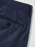 Caruso - Slim-Fit Pinstriped Wool Suit Trousers - Blue