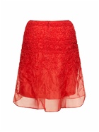 CECILIE BAHNSEN - Vida Silk Organza Mini Skirt