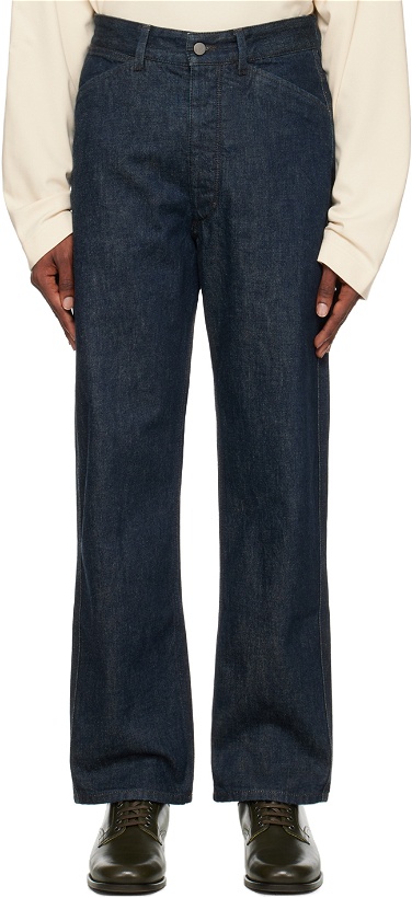 Photo: LEMAIRE Indigo Curved Jeans