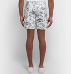 Club Monaco - Baxter Slim-FIt Floral-Print Linen and Cotton-Blend Twill Shorts - White