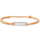 Le Gramme - 17/10 Cord and Sterling Silver Bracelet - Orange