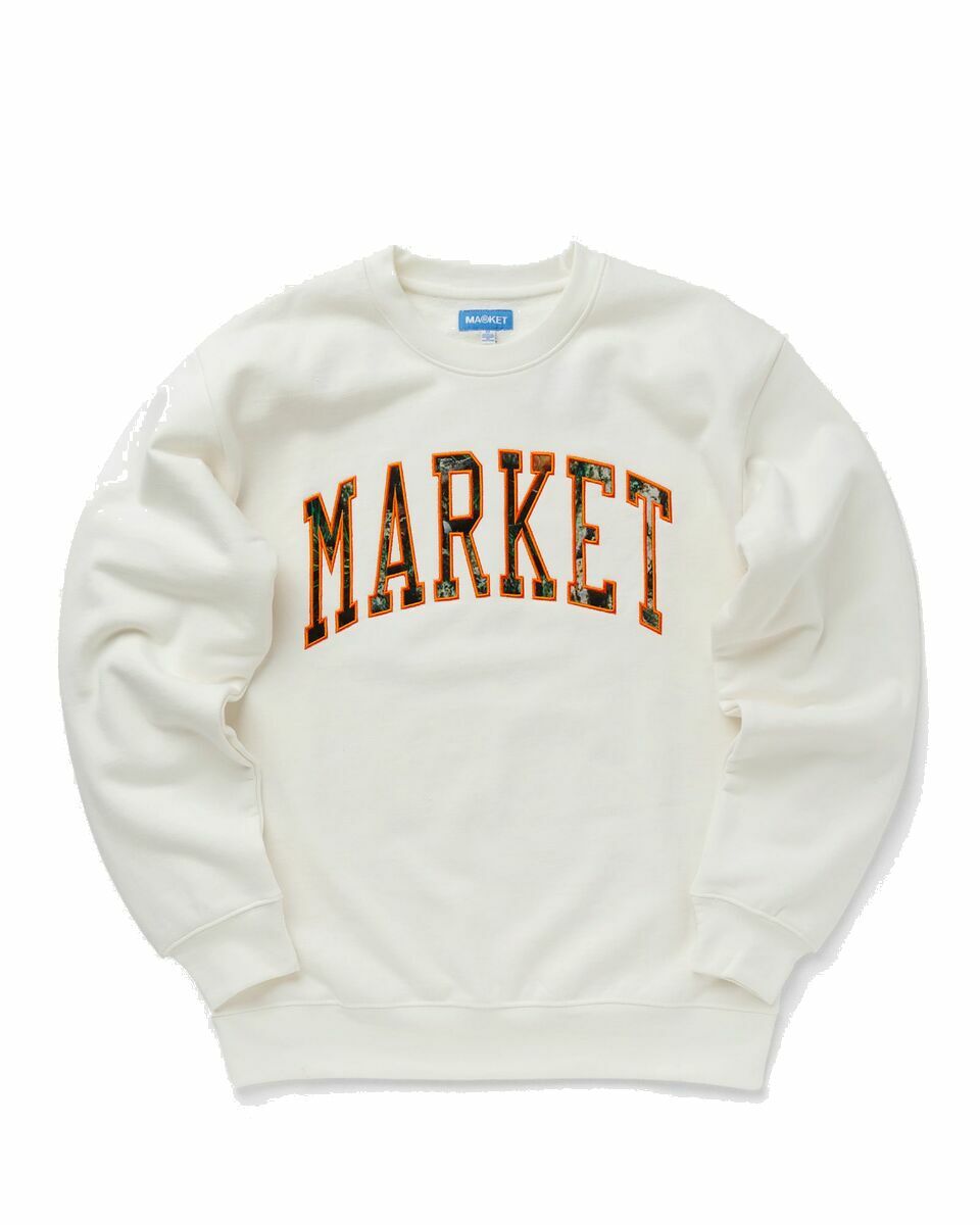 Photo: Market Fauxtree Arc Crewneck Sweatshirt Beige - Mens - Sweatshirts