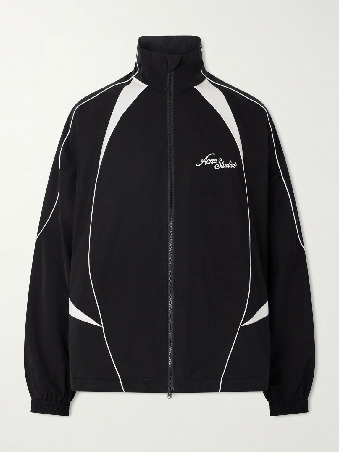 Acne Studios - Technical Logo-Embroidered Striped Cotton-Blend