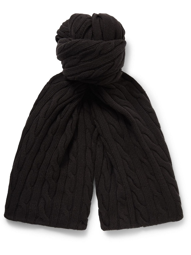 Photo: Loro Piana - Cable-Knit Baby Cashmere Scarf
