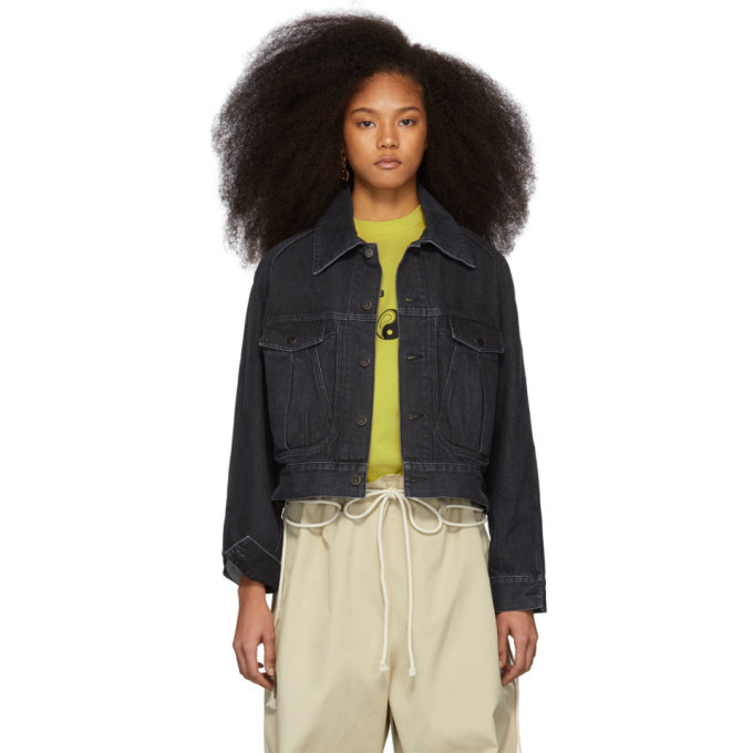 Ambush Black Denim Oversized Nobo Jacket Ambush