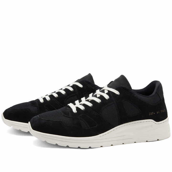 Photo: Common Projects Men's Cross Trainer Sneakers in Black