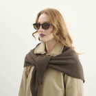 Le Specs Heart Throb Sunglasses in Black/Light Brown Mono 
