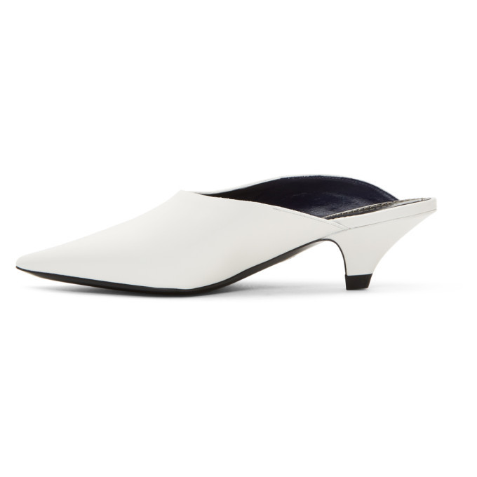 Proenza Schouler White Mule Kitten Heels Proenza Schouler