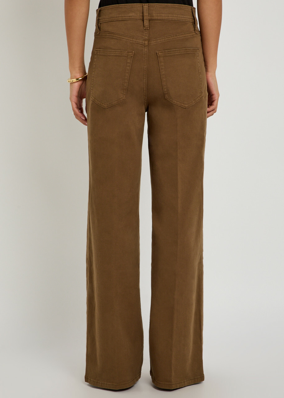 Frame Le Slim Palazzo Wide-leg Jeans Brown