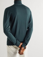 Mr P. - Slim-Fit Merino Wool Rollneck Sweater - Green
